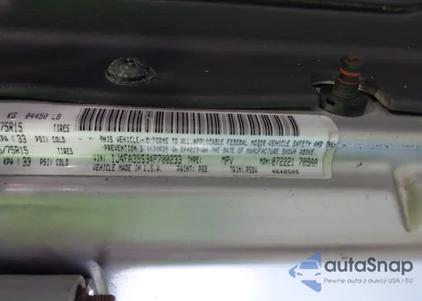 2004 Jeep Wrangler X из США, поврежденный, VIN 1J4FA39S94P700233